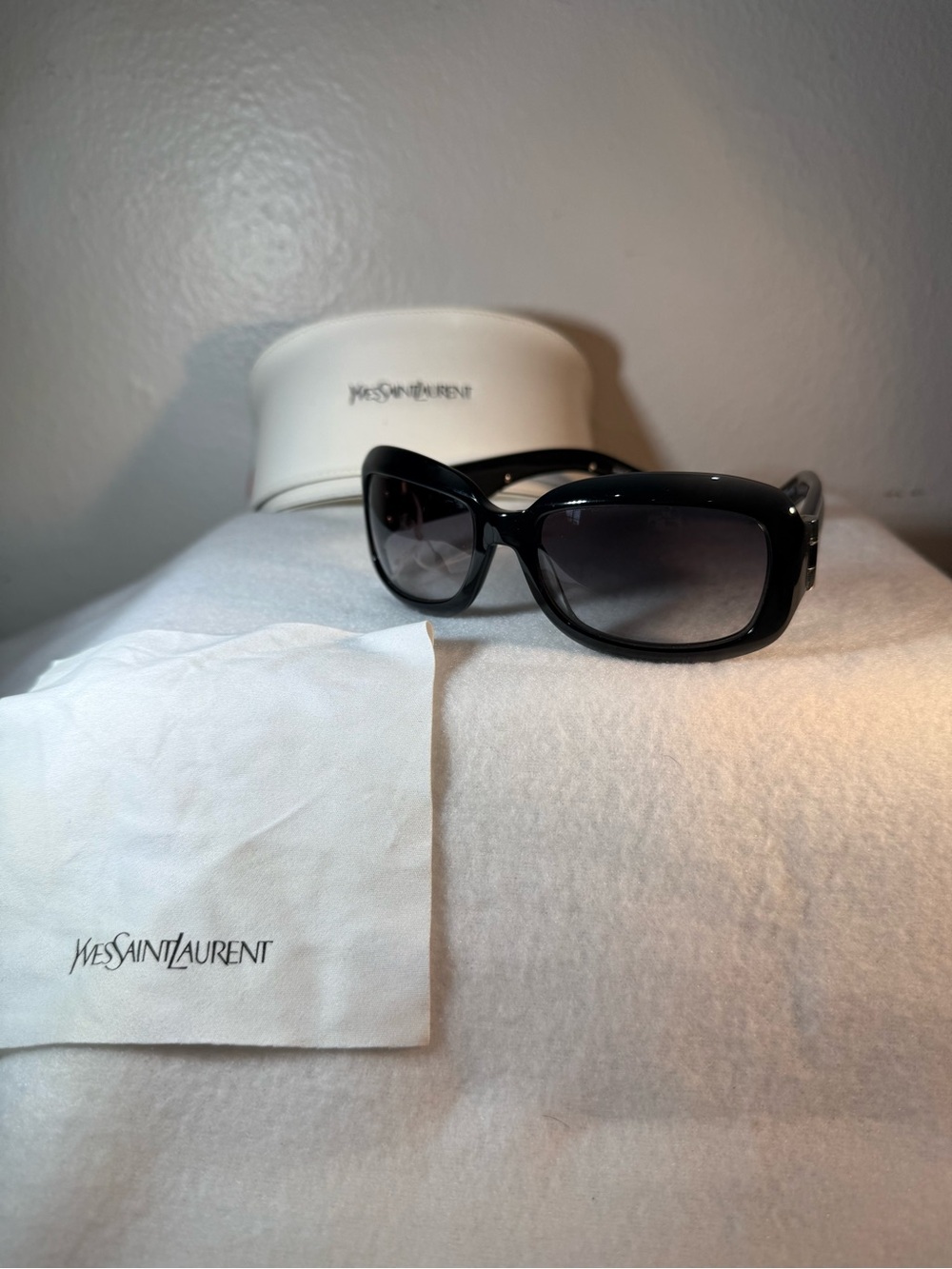 Yves Saint Laurent Black Gradient Oversized Women’s Sunglasses